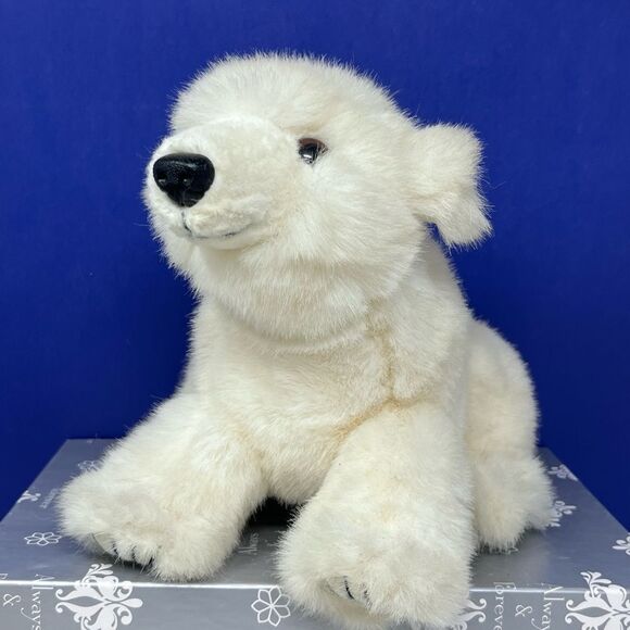 1989 Smithsonian Wild Heritage Collection Plush 8” Polar Bear - Picture 1 of 9